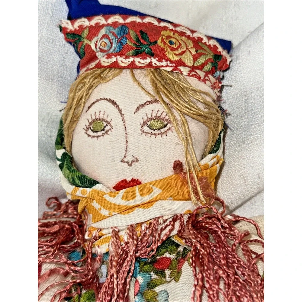 Vintage Russian Cloth Doll Hand Sewn 24 inches